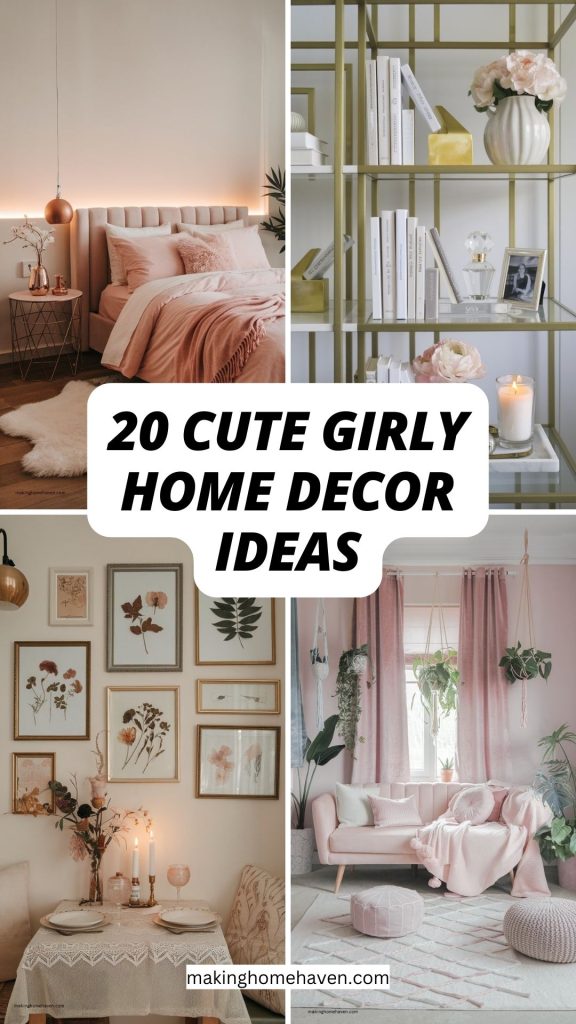 20 cute girly home decor