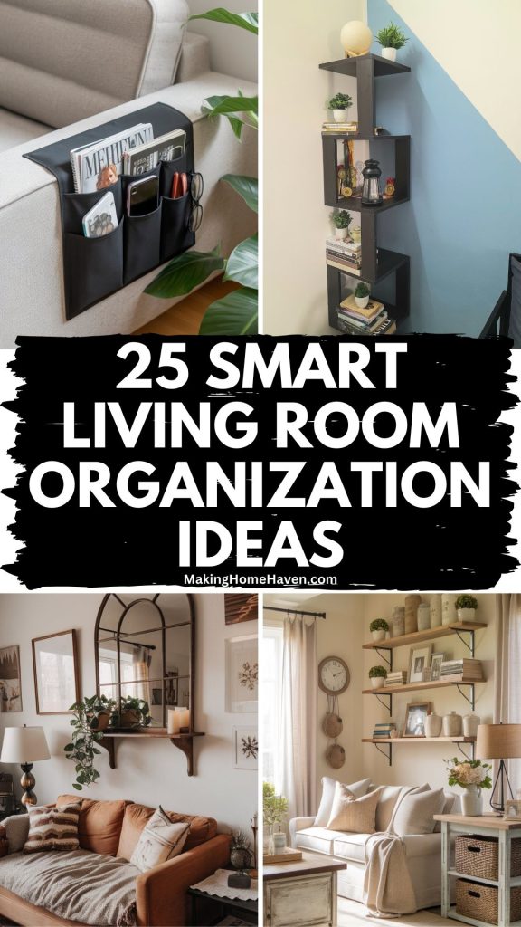 25 Living Room Organization Ideas