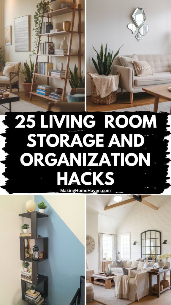 25 Living Room storage and Organization Ideas