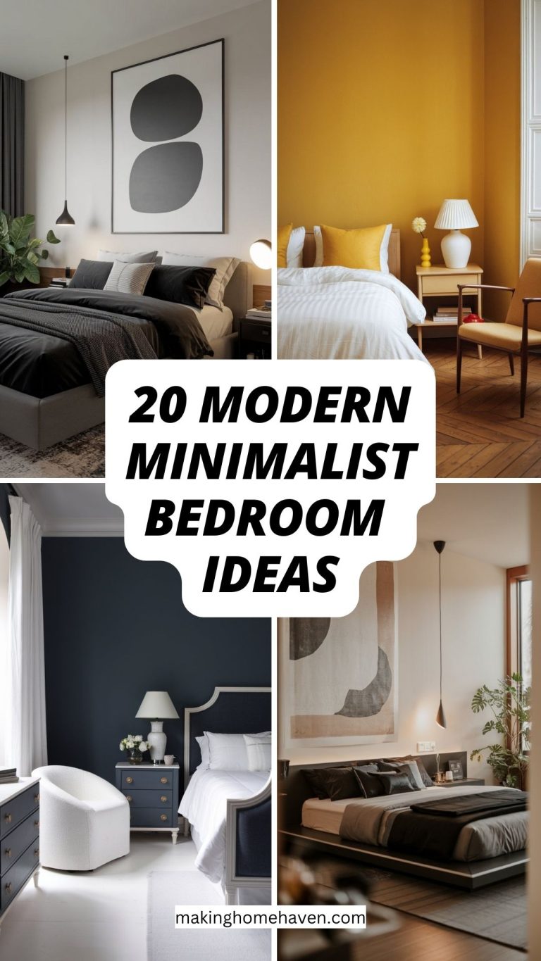 20 Minimalist Bedroom Ideas for bedroom makeover - Making Home Haven