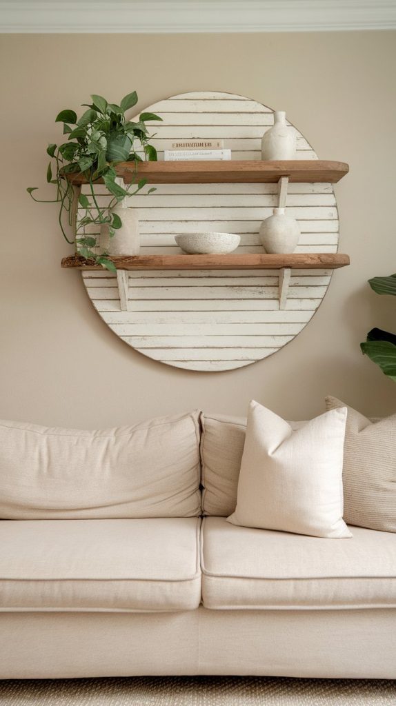 Over-the-Sofa Shelves for living room