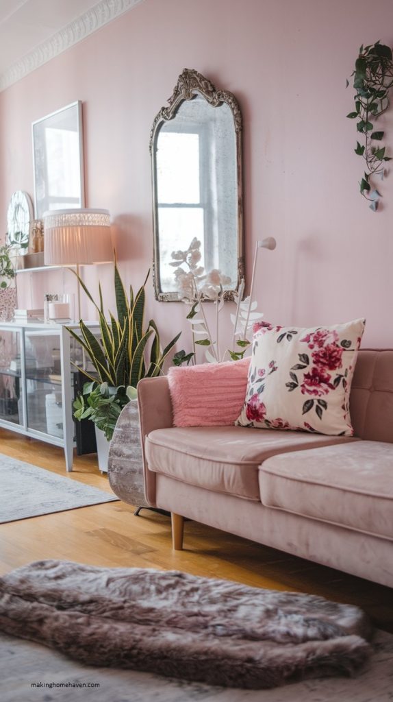 Girly apartment decor
