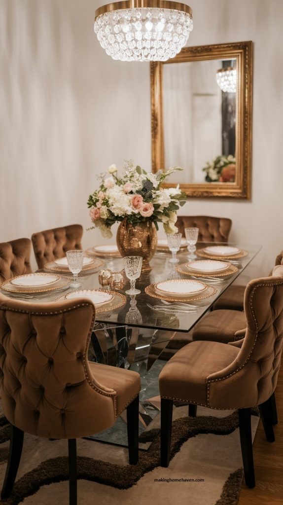 Elegant dining room decor 