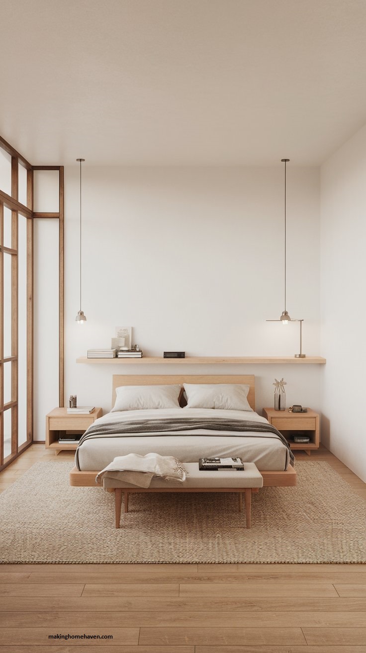 20 Minimalist Bedroom Ideas for bedroom makeover - Making Home Haven - Small Bedroom Minimalist Furniture Inspiration