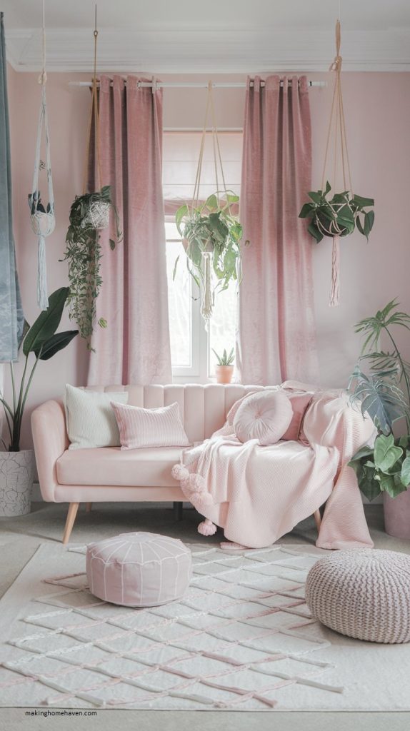 Girly living room decor