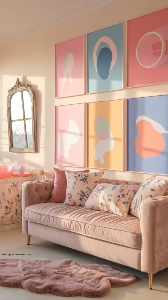 Girly apartment decor