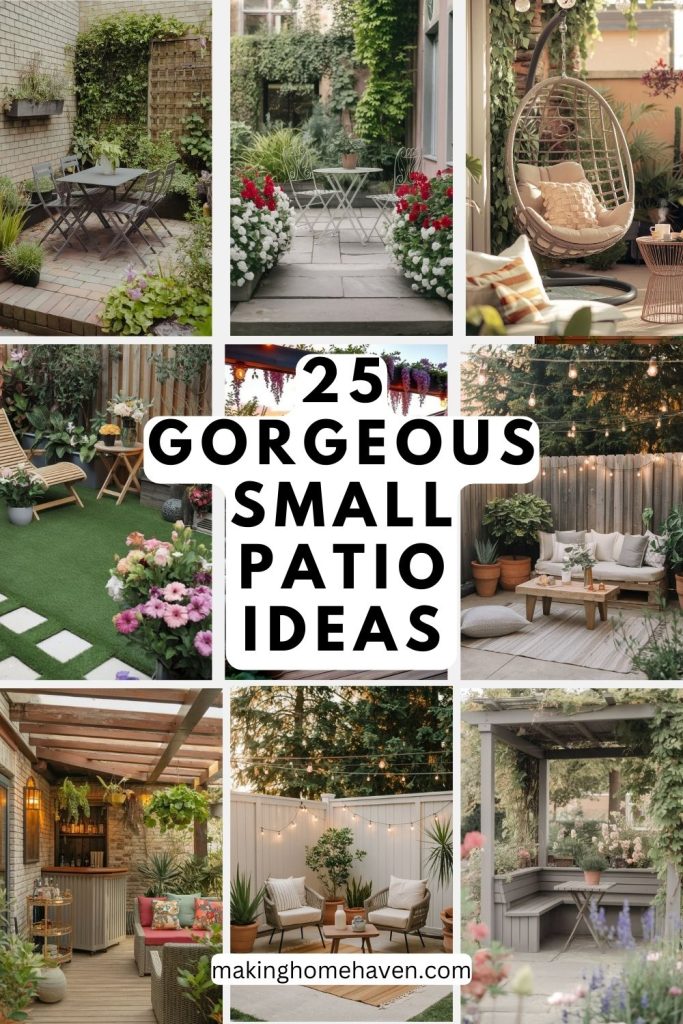 Gorgeous small patio ideas
