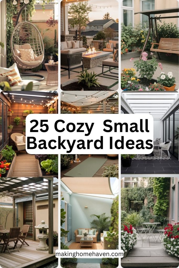 cozy small backyard ideas