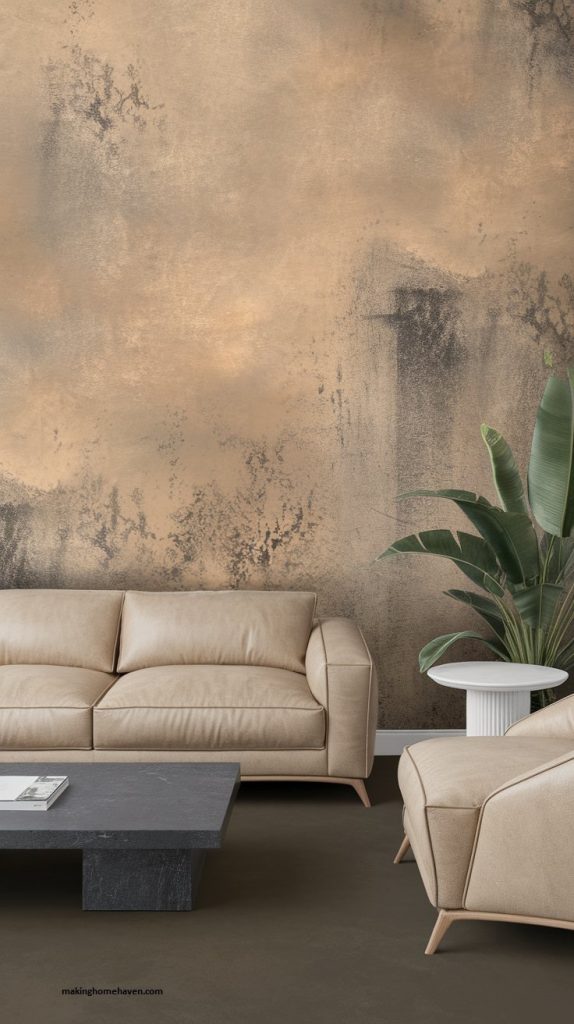 faun concrete Accent wall