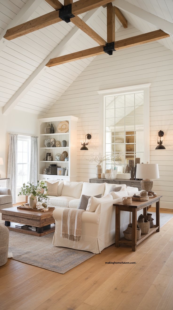 20 Cozy farmhouse living room ideas