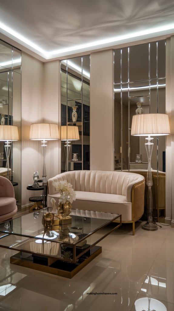 Mirrored panel accents