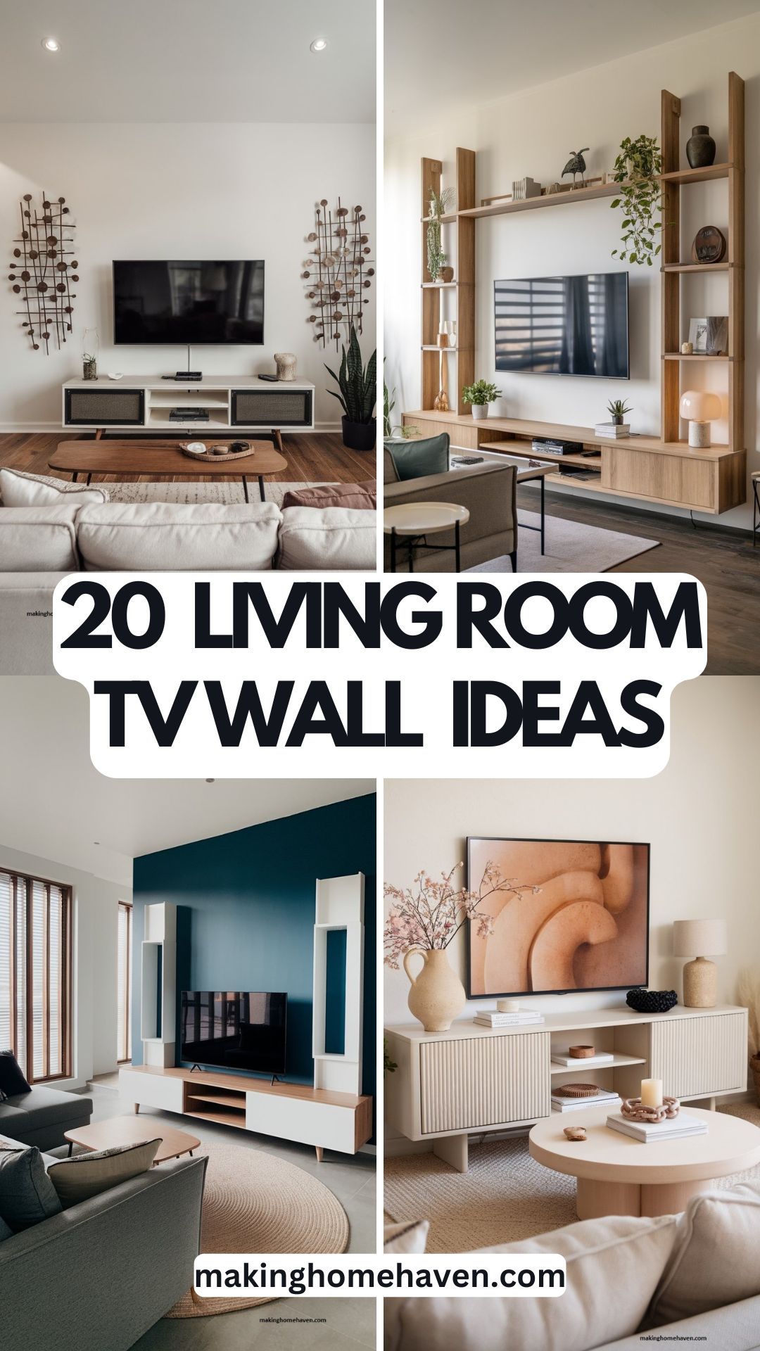 21 Living room tv wall Decor Ideas - Making Home Haven