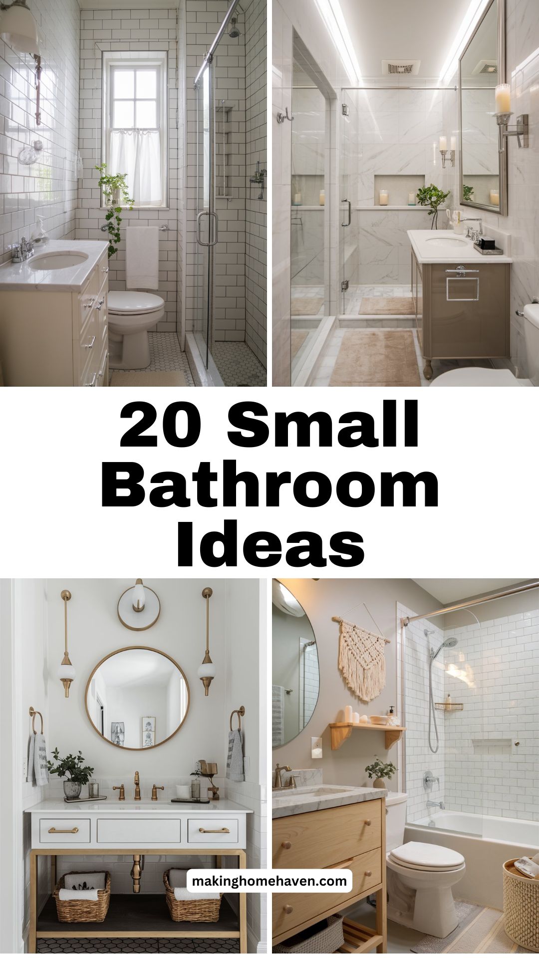 20 Small Bathroom Ideas for apartment - Making Home Haven