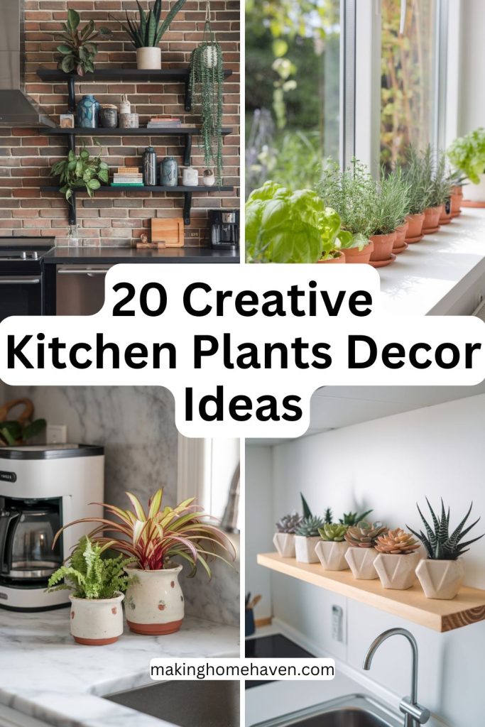 20 creative kitchen plant decor ideas